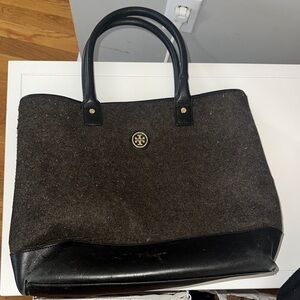 Tory Burch Black and Brown Women's Tote Bag